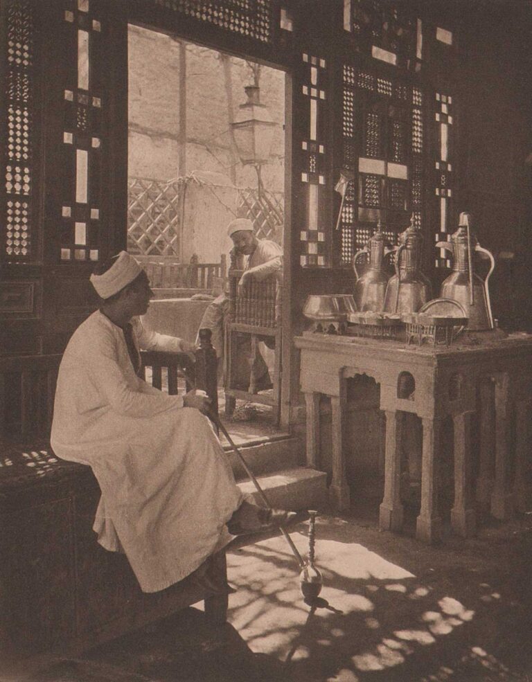 A Cairene Café by Ernest Ashton