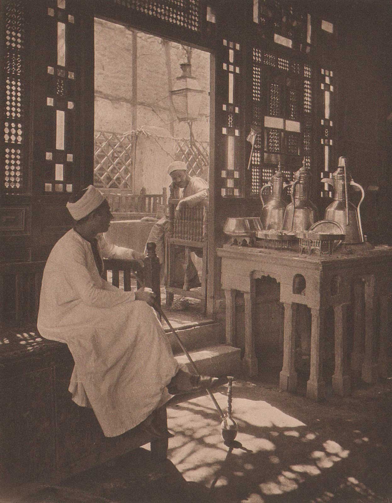 A Cairene Café by Ernest Ashton