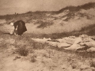 Wäscherin in der Düne