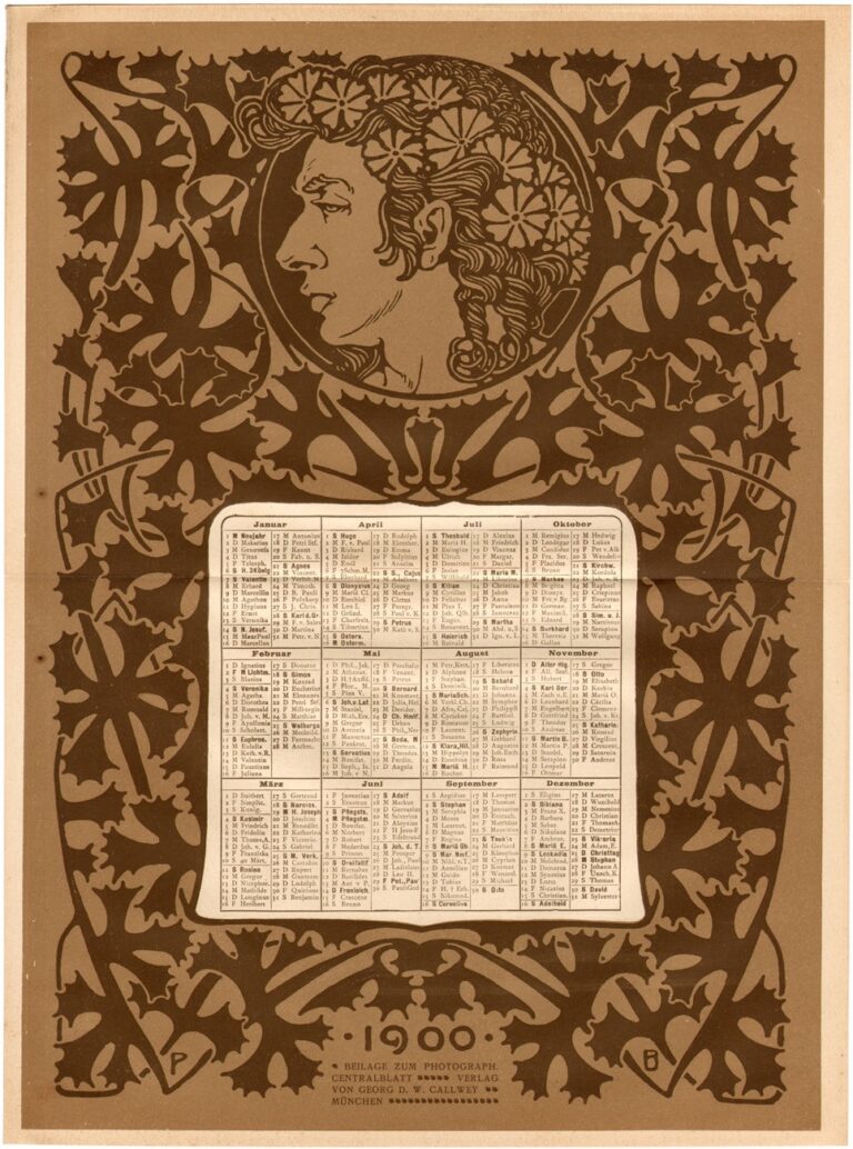 Peter Behrens Jugendstil Calendar