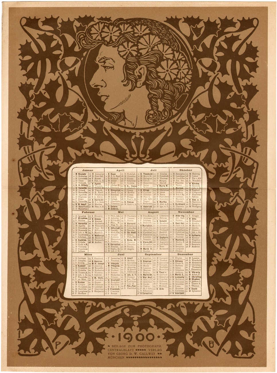 Peter Behrens Jugendstil Calendar