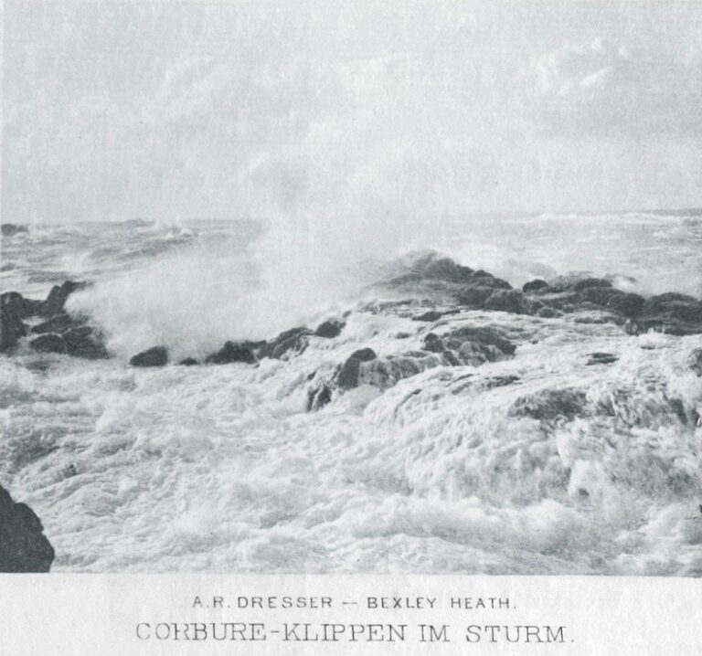 Die Klippen von Corbière im Sturm