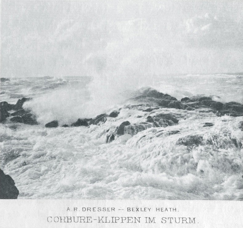 Die Klippen von Corbière im Sturm