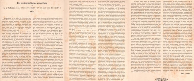 Künstlerischer Theil : Jacob von Falke