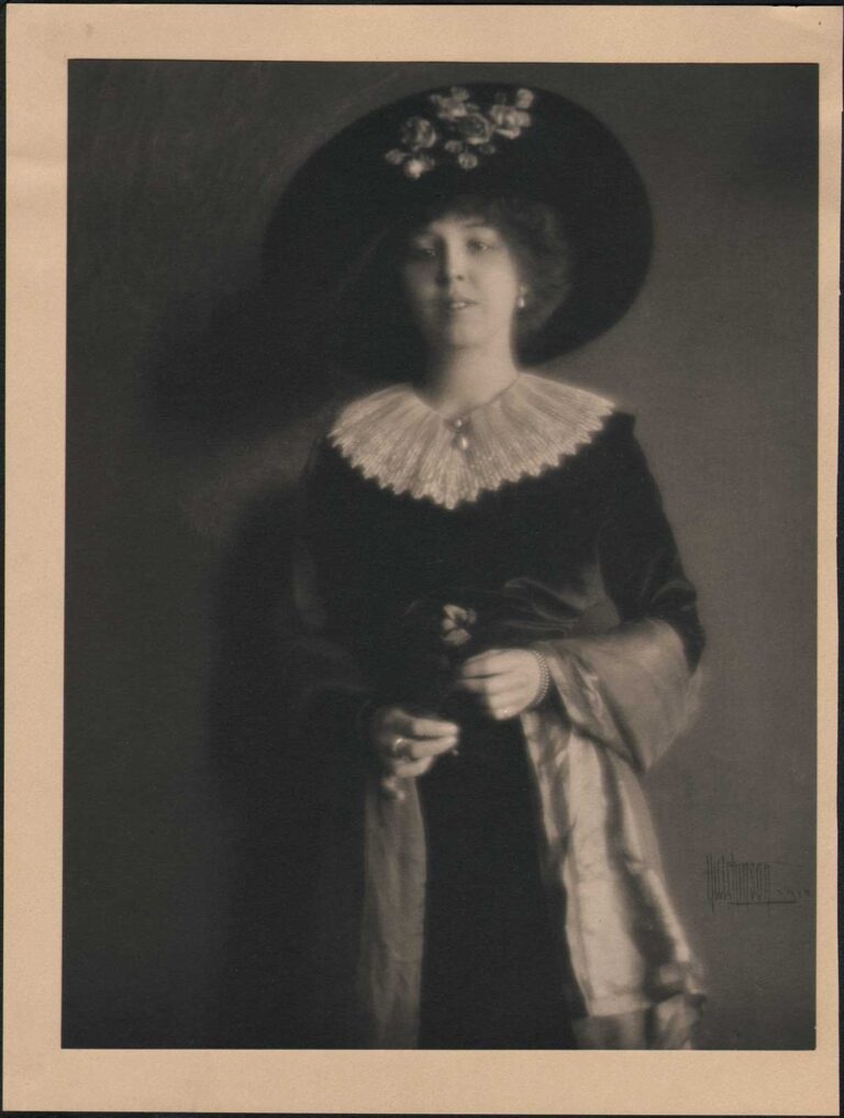 Chicago Socialite with Flower: Marjorie or Rosepha P. Chisholm