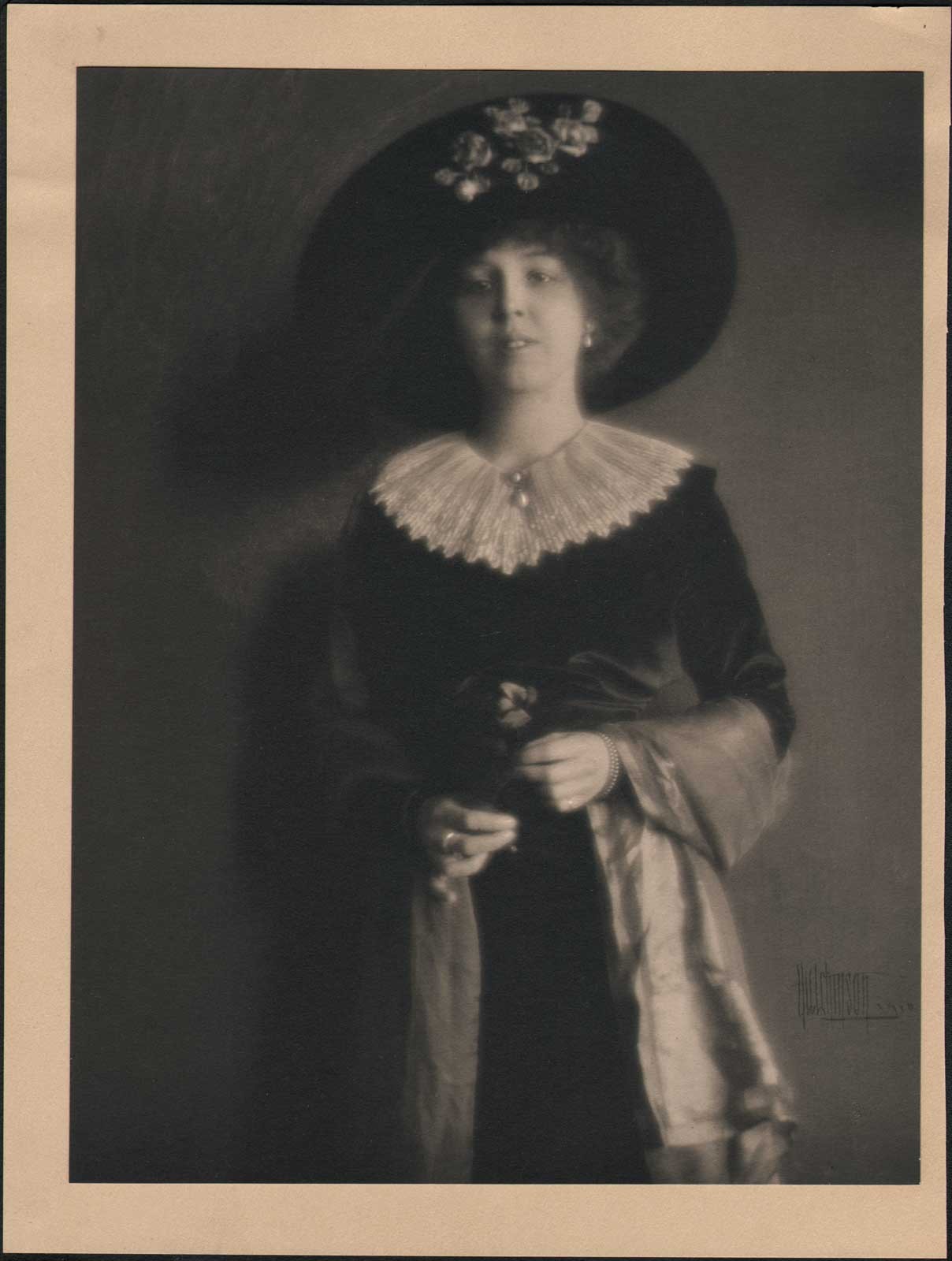 Chicago Socialite with Flower: Marjorie or Rosepha P. Chisholm