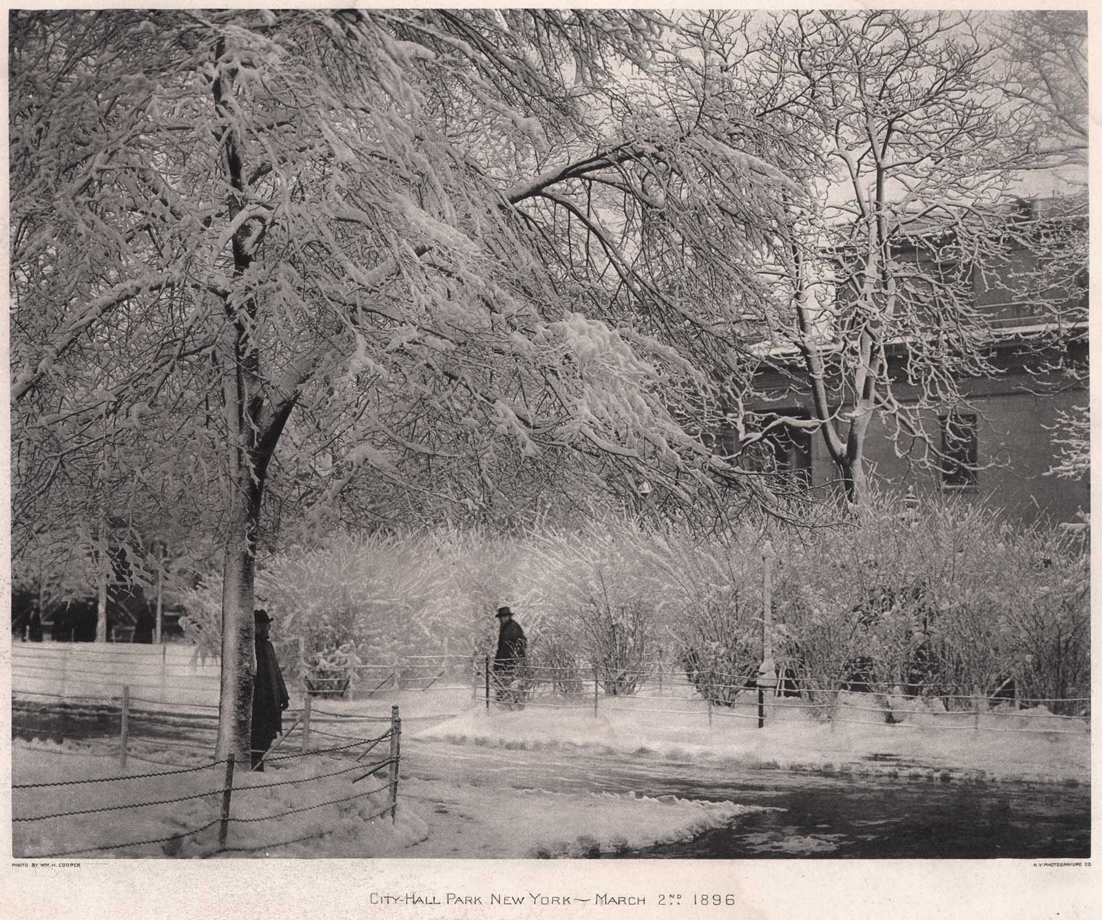 City-Hall Park New York ⎯ March 2nd 1896