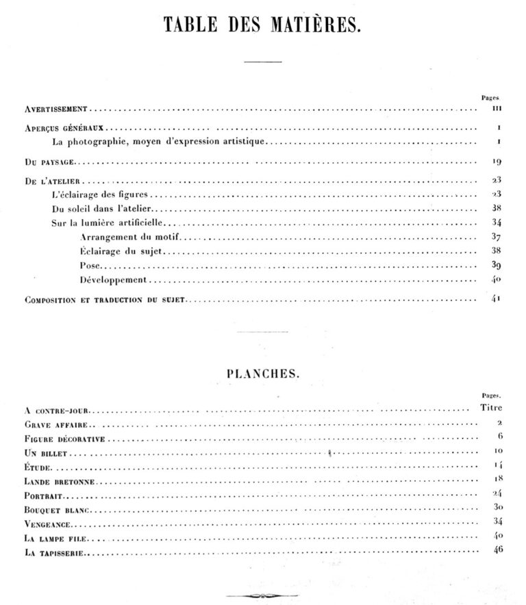 Table of Contents | Table des Matières