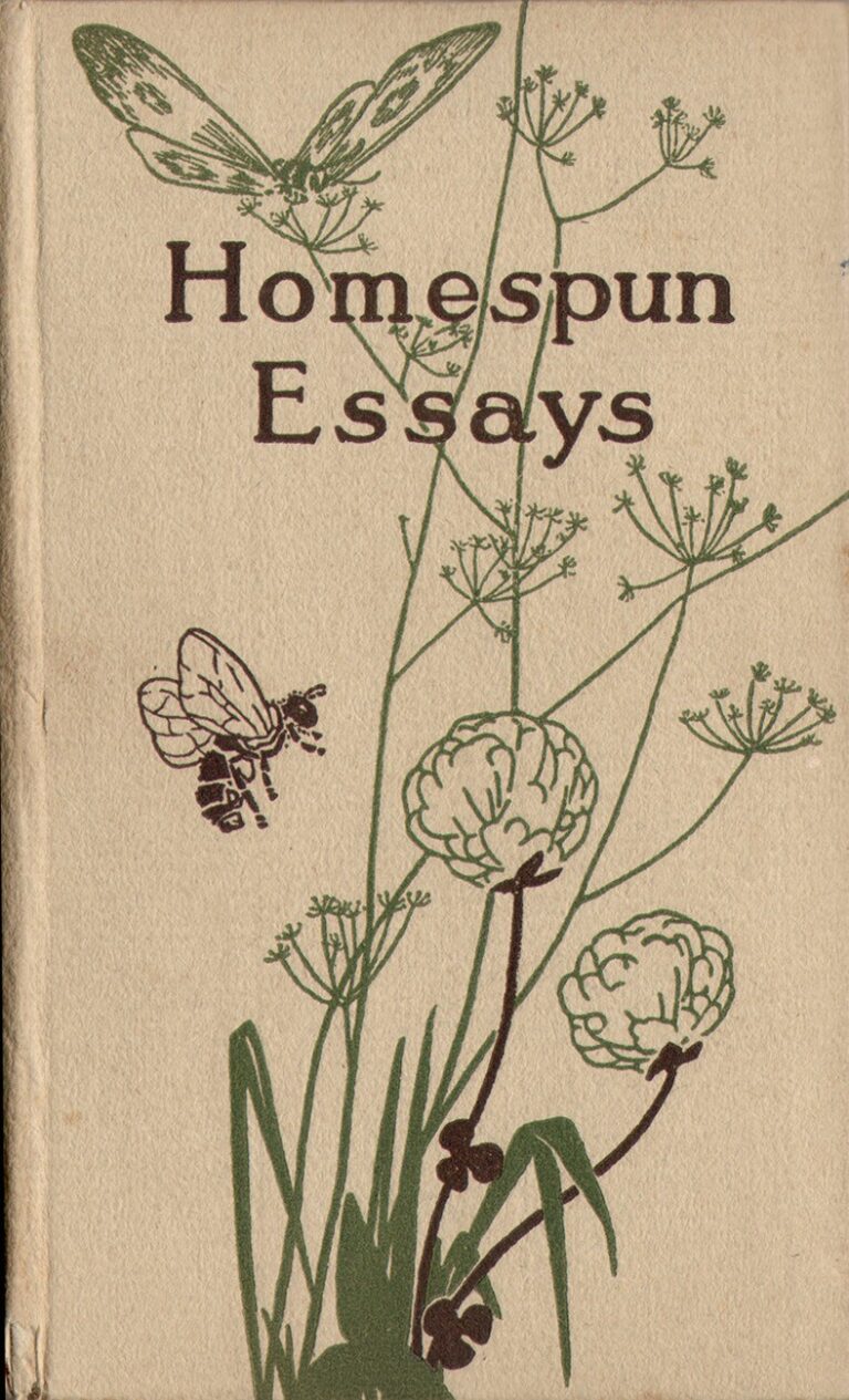 Volume Cover: Homespun Essays
