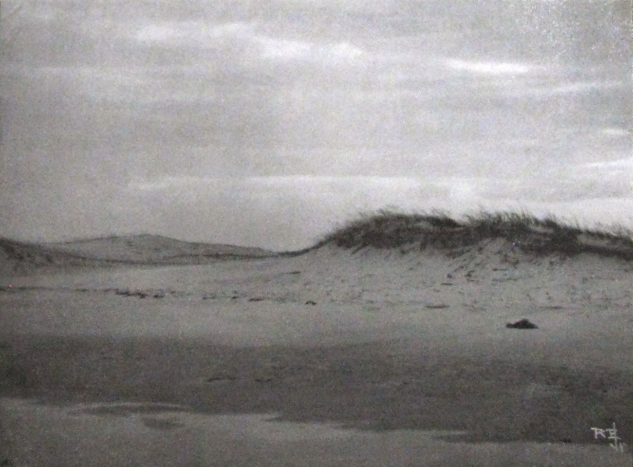 Dünen an der Küste von Jersey