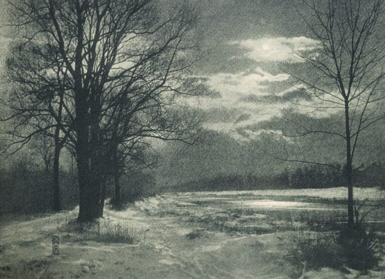 Winternacht an der Isar