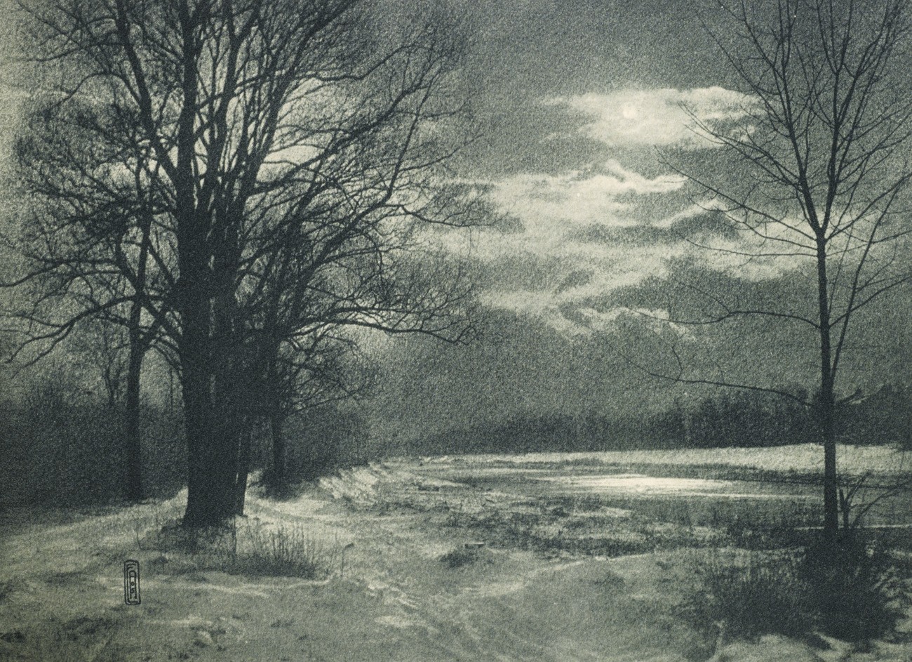 Winternacht an der Isar