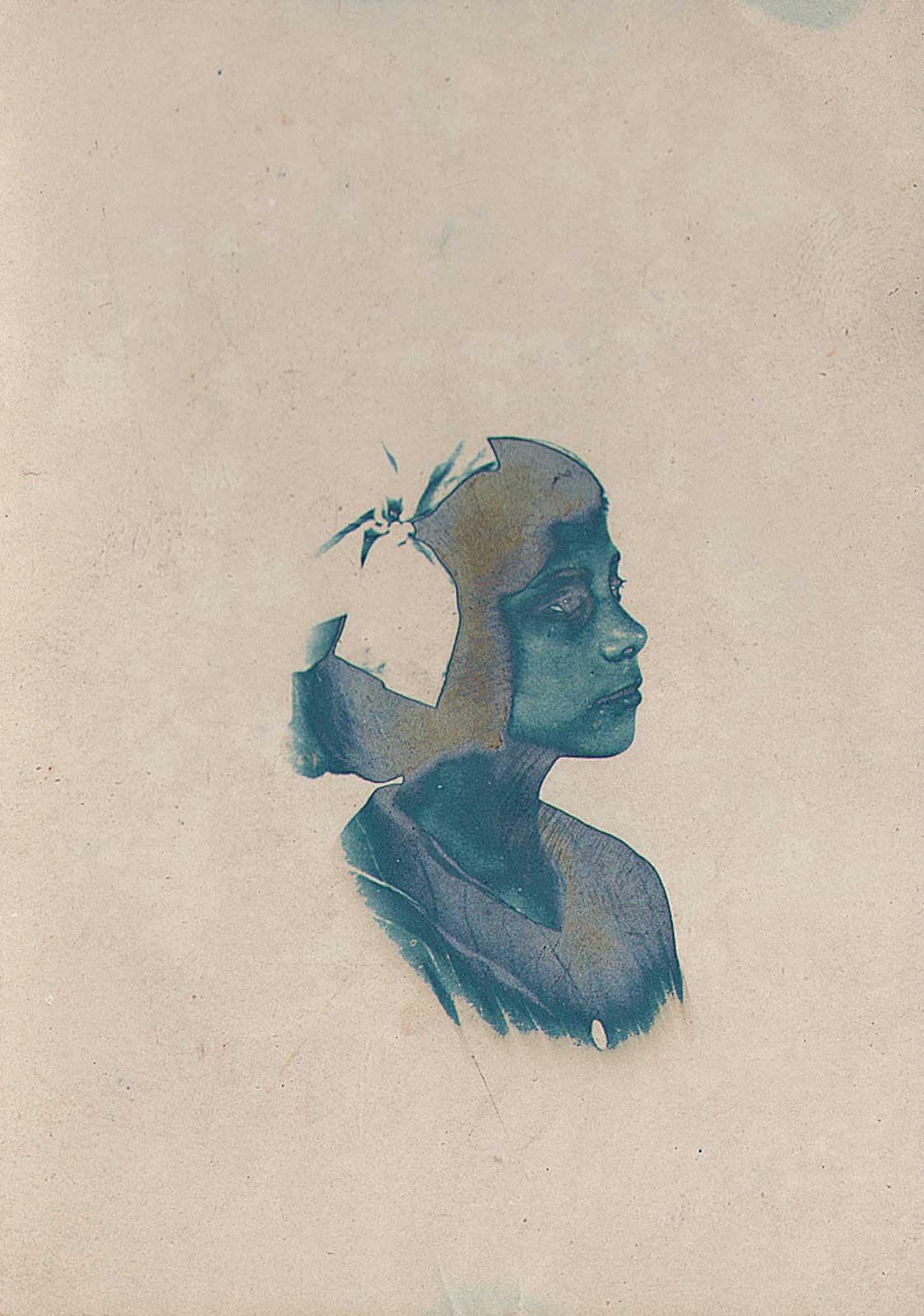 Female Head Study, Solarized?