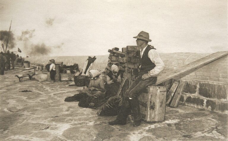 Auf der Mole in Allinge