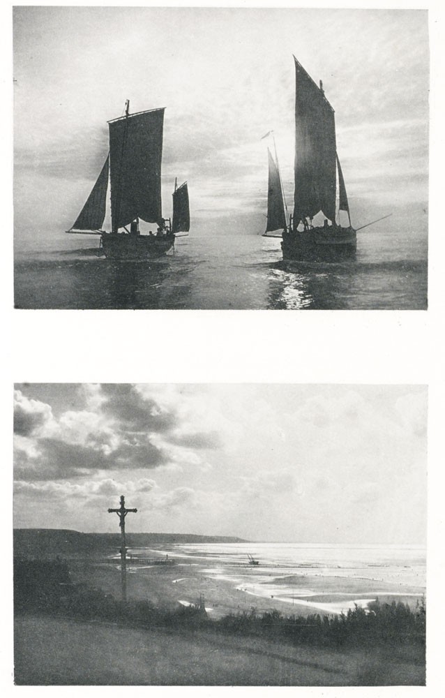 Diptych: Au Soleil couchant & Coucher de Soleil sur la Plage de Trouville