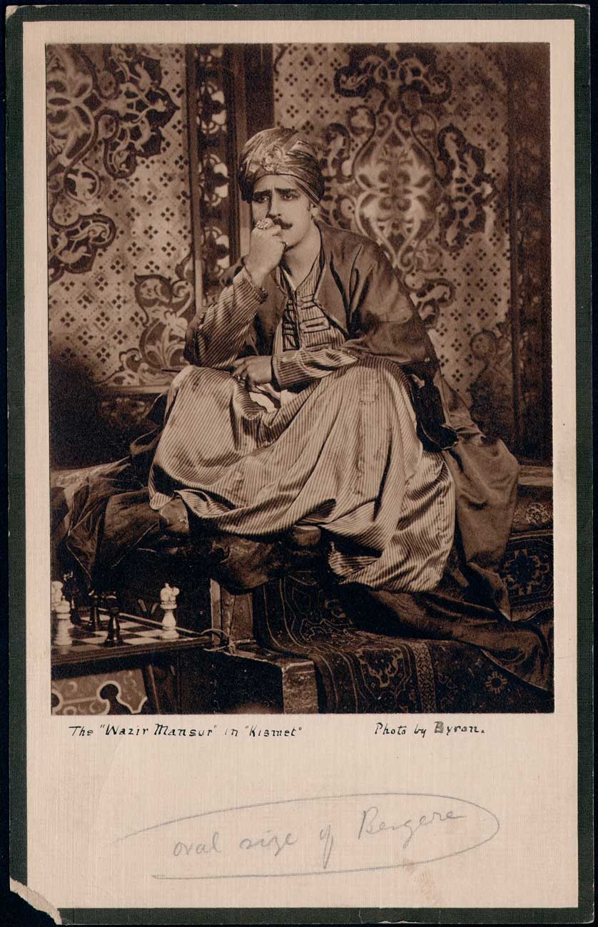 Hamilton Revelle as the Wazir Mansur in Kismet