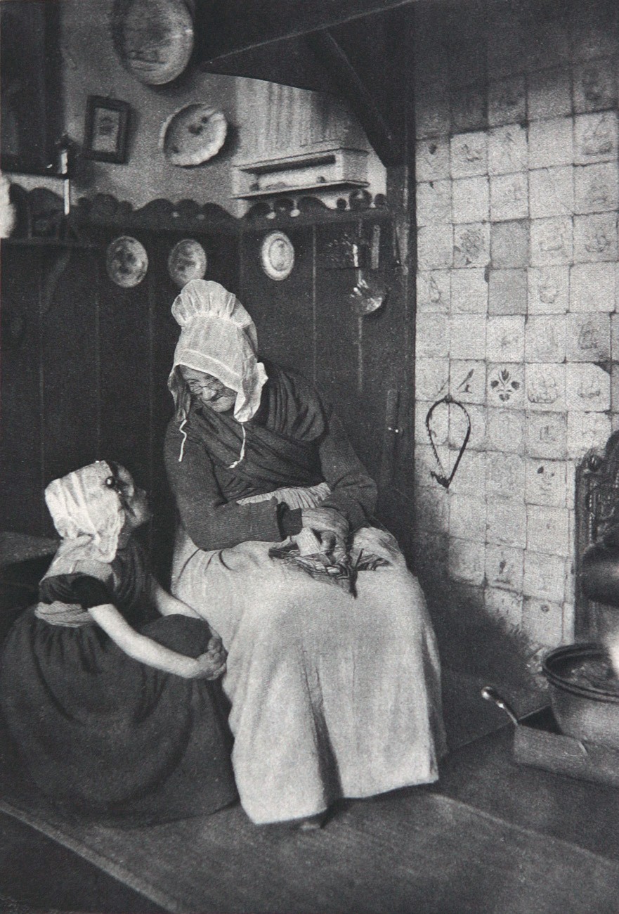 Untitled Woman and Child Next to Hearth