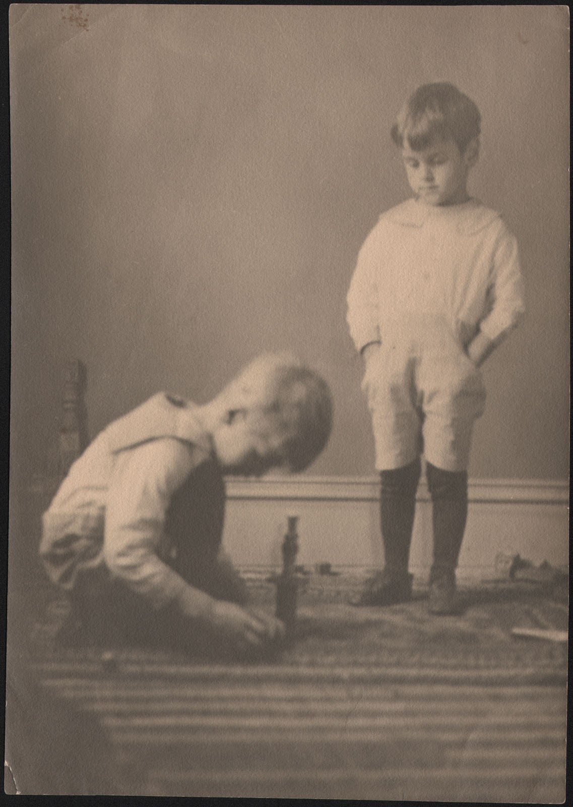 Tucker Brothers Playing with Blocks