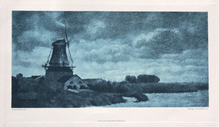 Untitled Landscape with Windmill