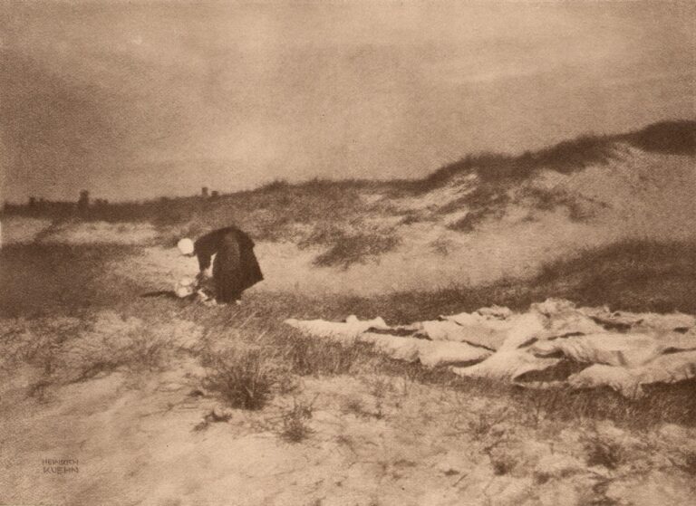 Wäscherin in der Düne