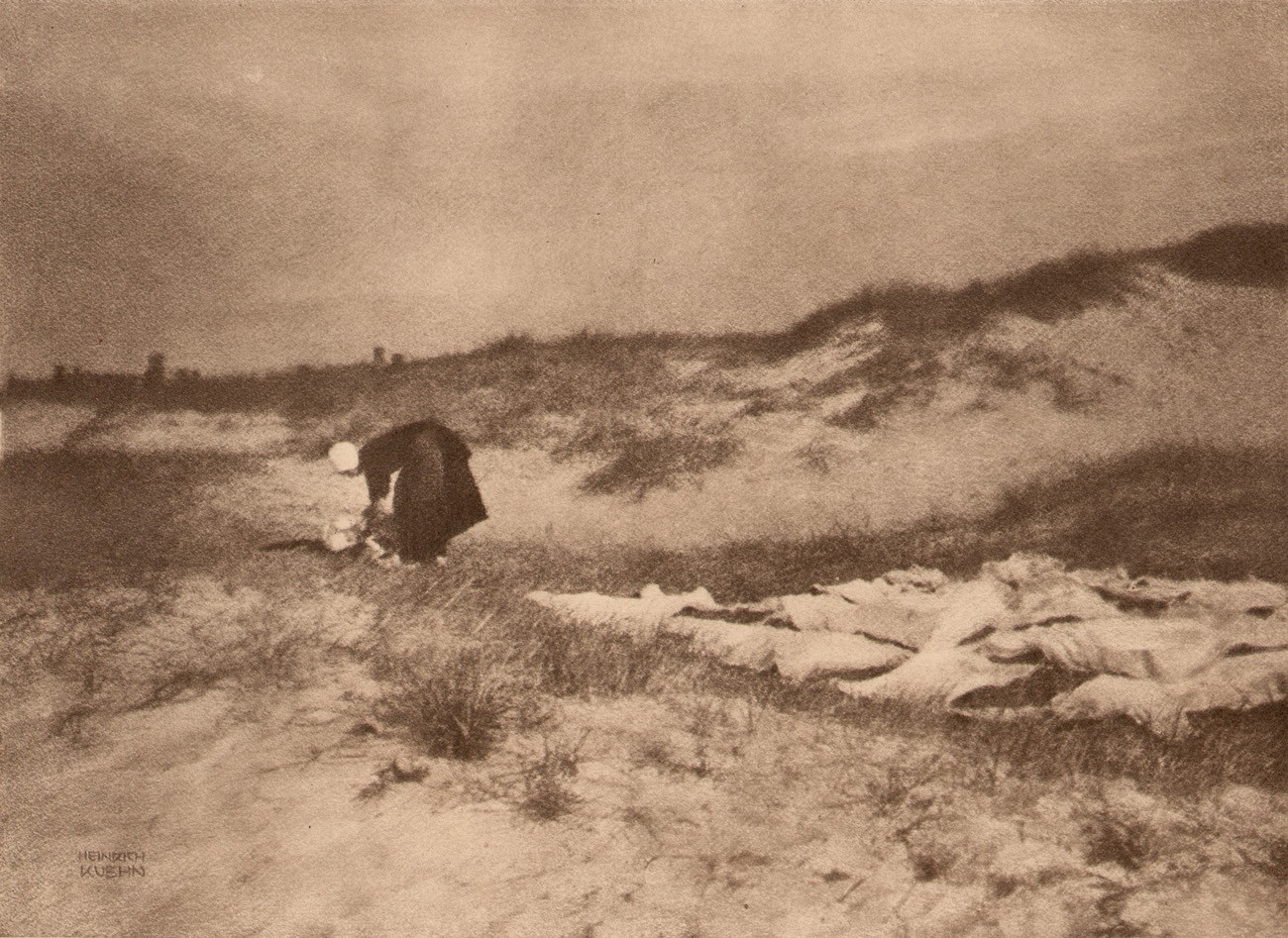 Wäscherin in der Düne