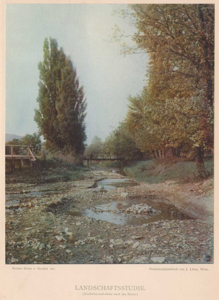 Landschaftsstudie  (Dreifarbenaufnahme nach der Natur)