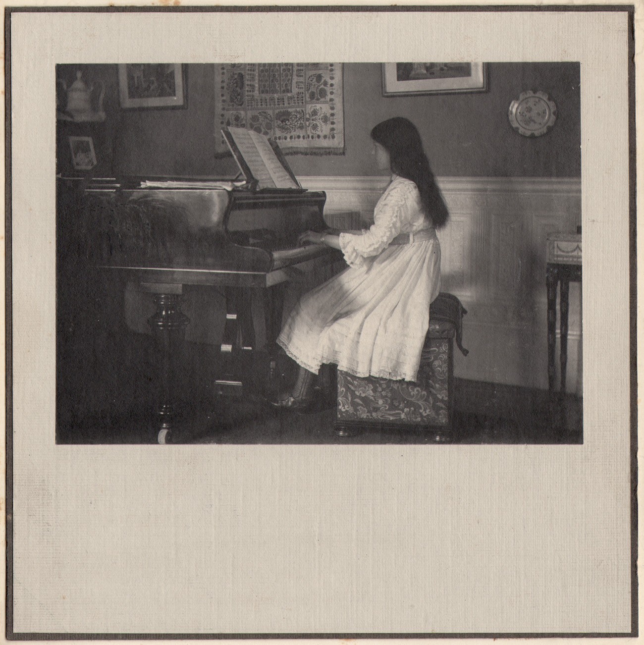 Young Girl At Piano