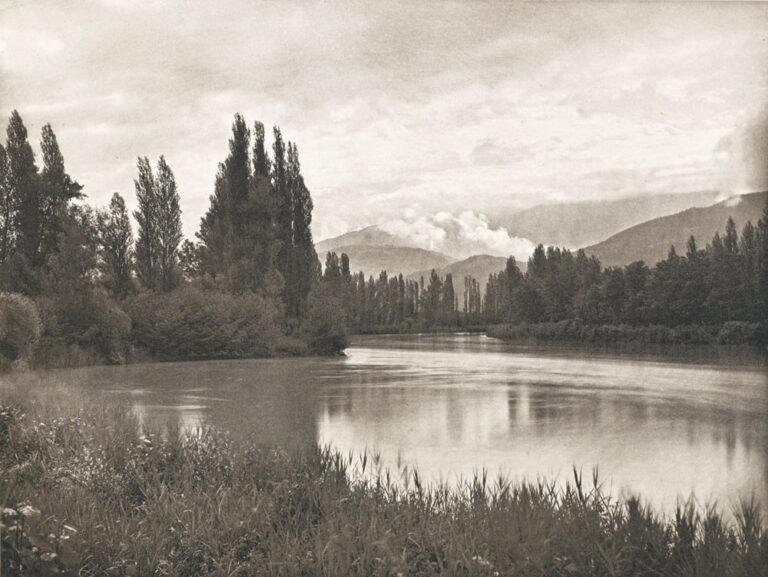 Bords de L’Isère, le soir