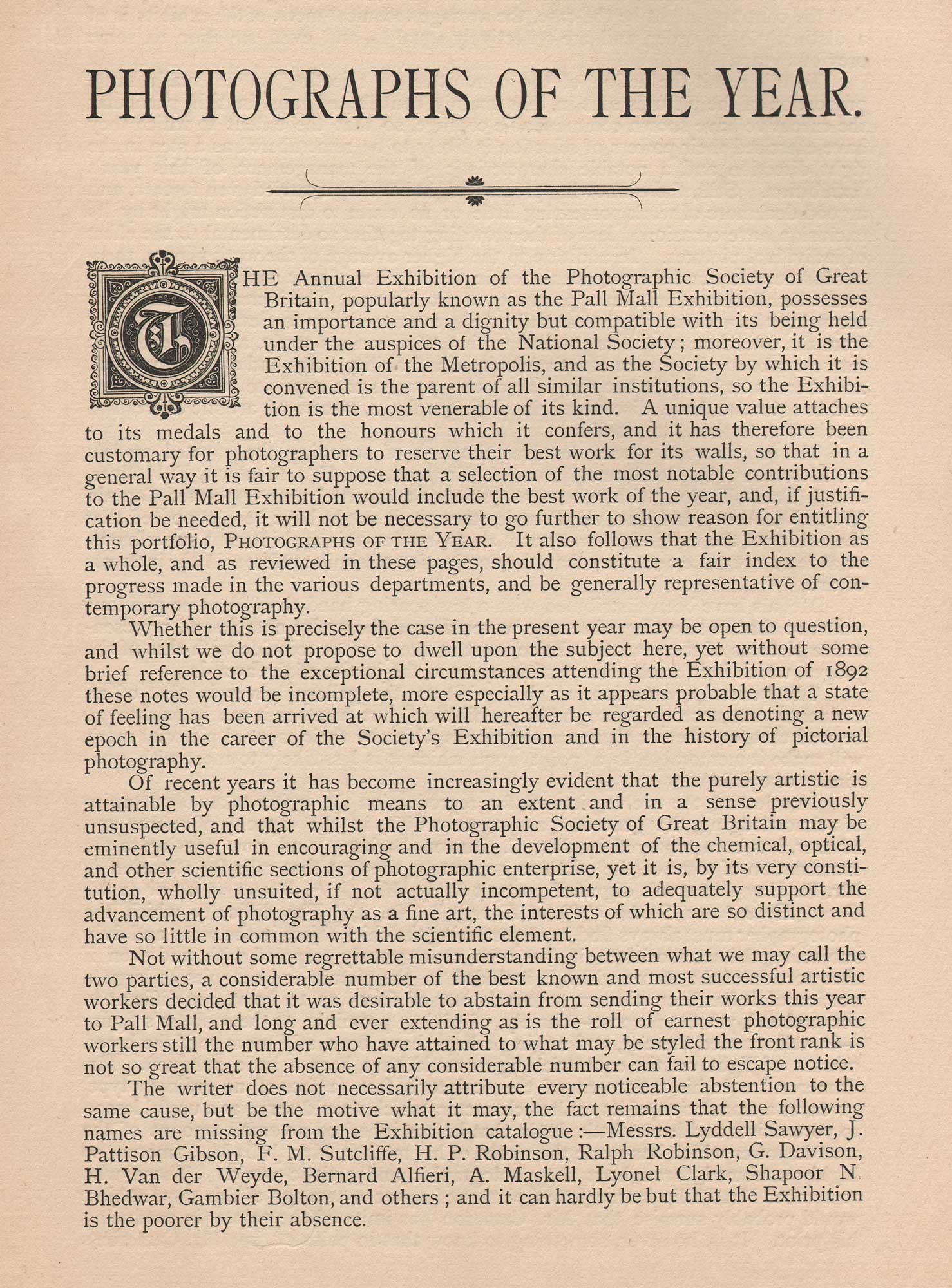 Photographs of the Year Commentary: Page 1