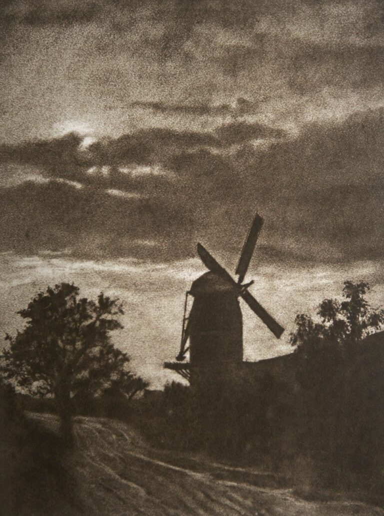 Untitled Landscape with Windmill