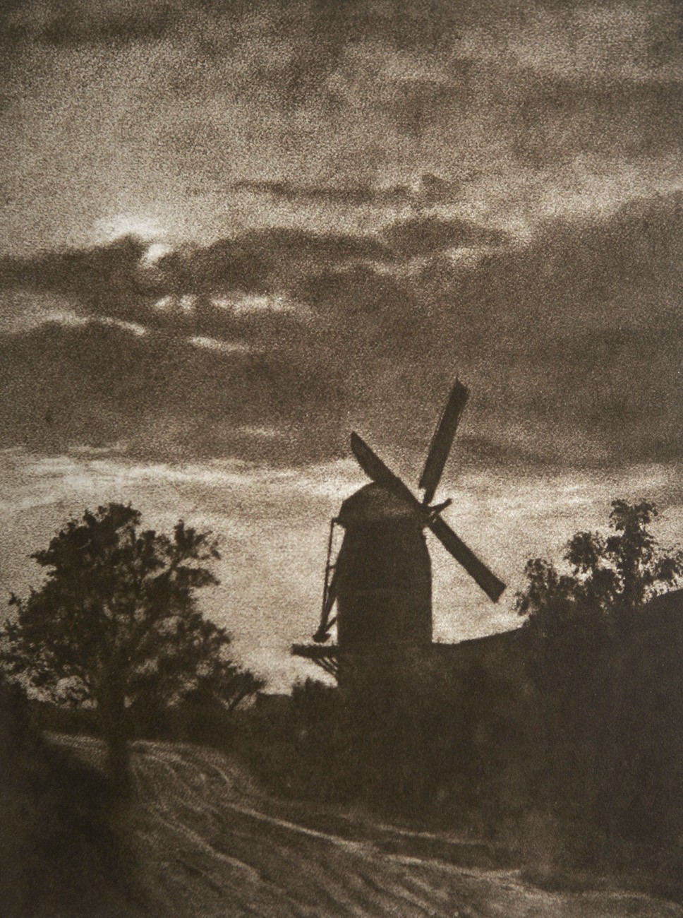 Untitled Landscape with Windmill