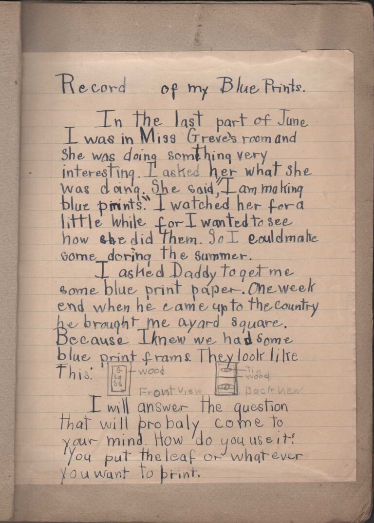 Record of my Blue Prints