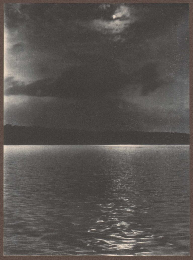 Rising of Moon at Lake Geneva