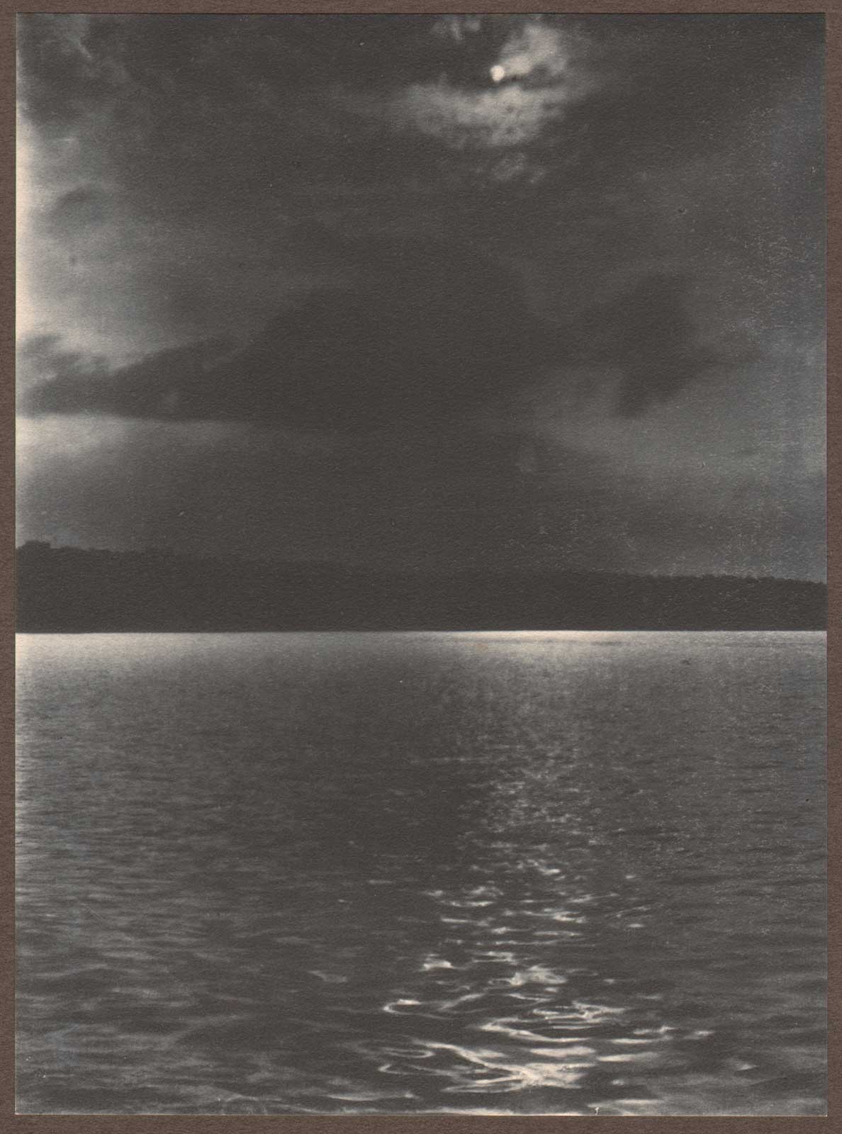 Rising of Moon at Lake Geneva