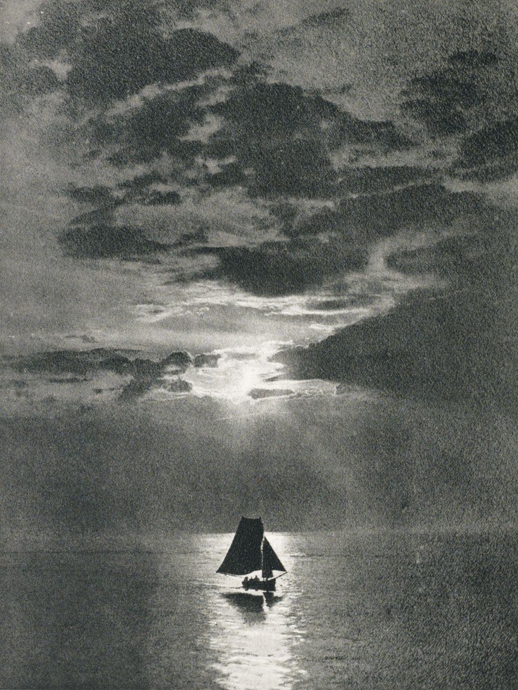 Clair de lune sur la mer