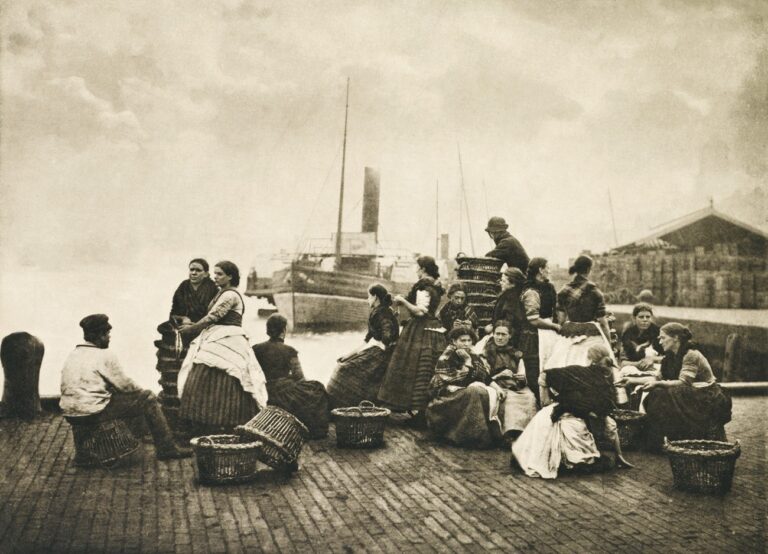 In Erwartung des Dampfbootes