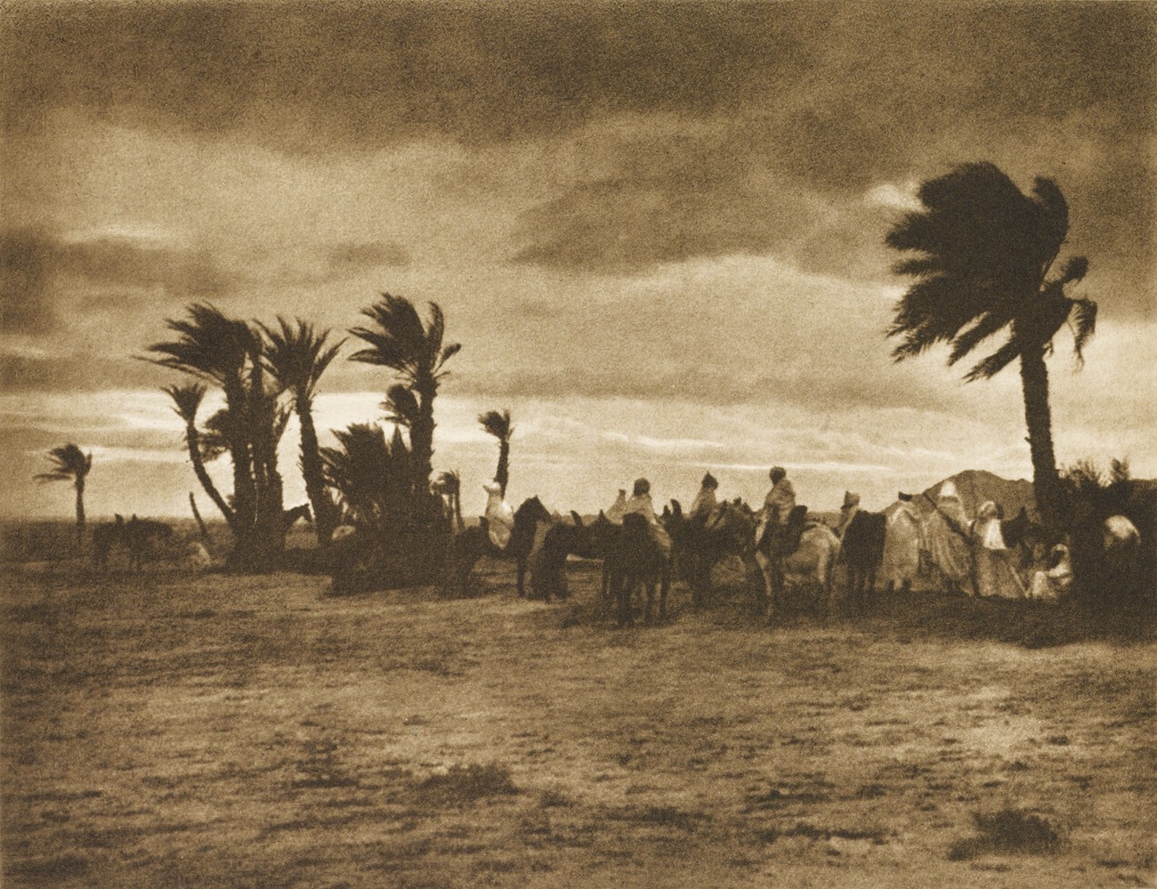 Landschaft mit Beduinen