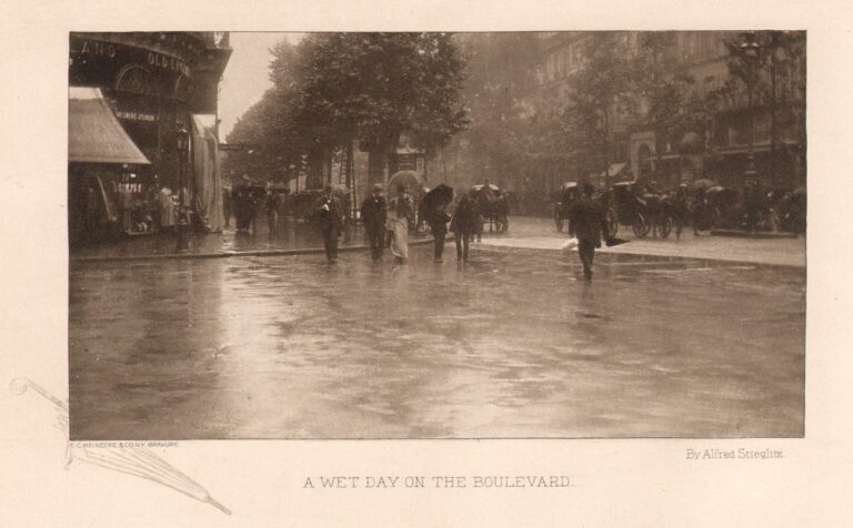 A Wet Day on the Boulevard