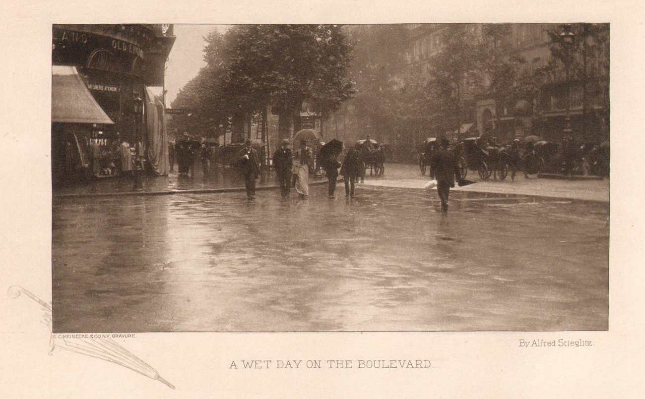 A Wet Day on the Boulevard