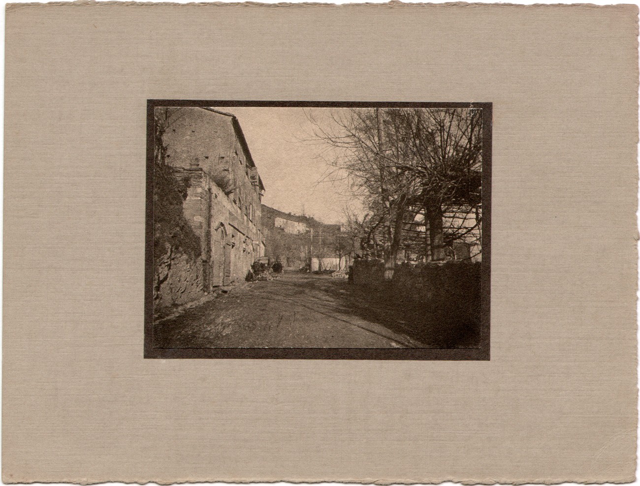 Dirt Street with Buildings