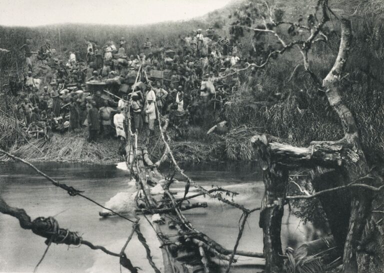 Fluss – Übergang der Karavane Emin Pascha’s