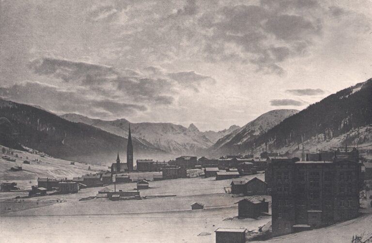 Sunset at Davos Platz