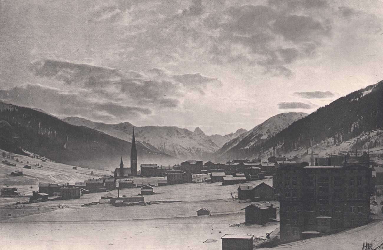 Sunset at Davos Platz