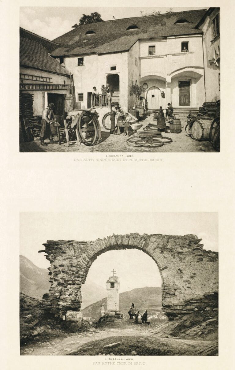 Diptych: Das alle Binderhaus in Perchtoldsdorf & Das rothe Thor in Spitz