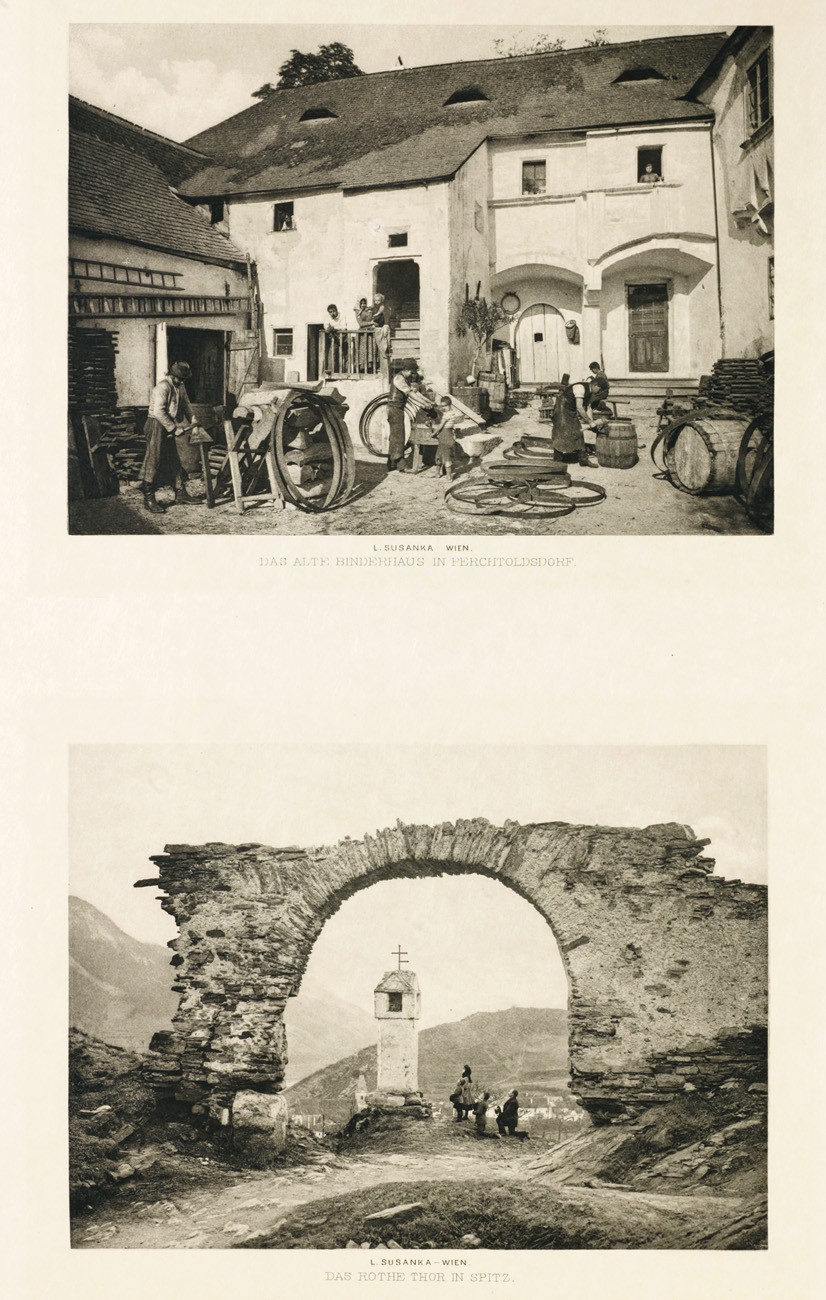 Diptych: Das alle Binderhaus in Perchtoldsdorf & Das rothe Thor in Spitz