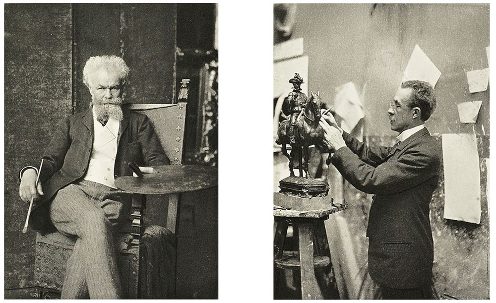 Diptych: M. de Munckacsy & M. Frémiet