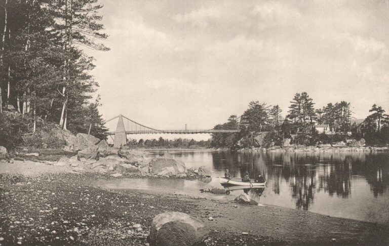 The Chain Bridge at Newburyport, Mass.