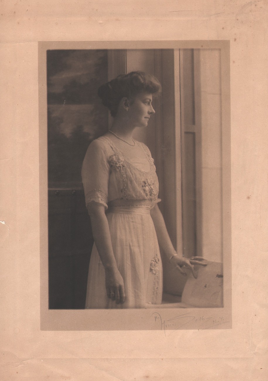 Woman Looking out Studio Window