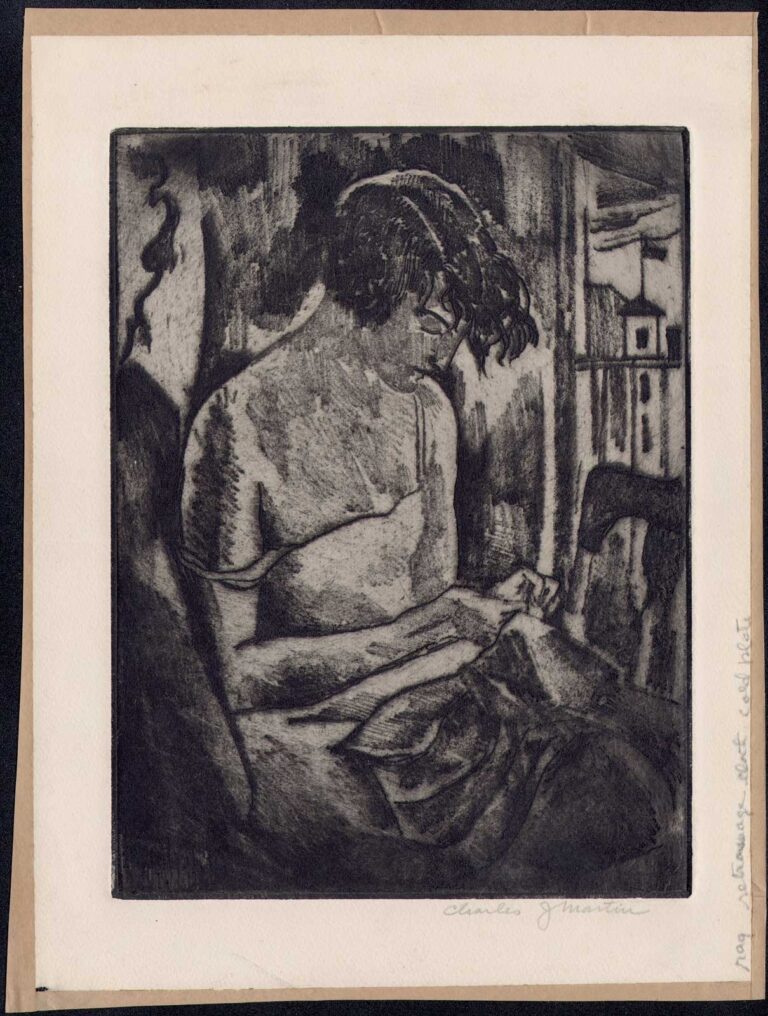 Woman Sewing (Esther Lorena Upton)