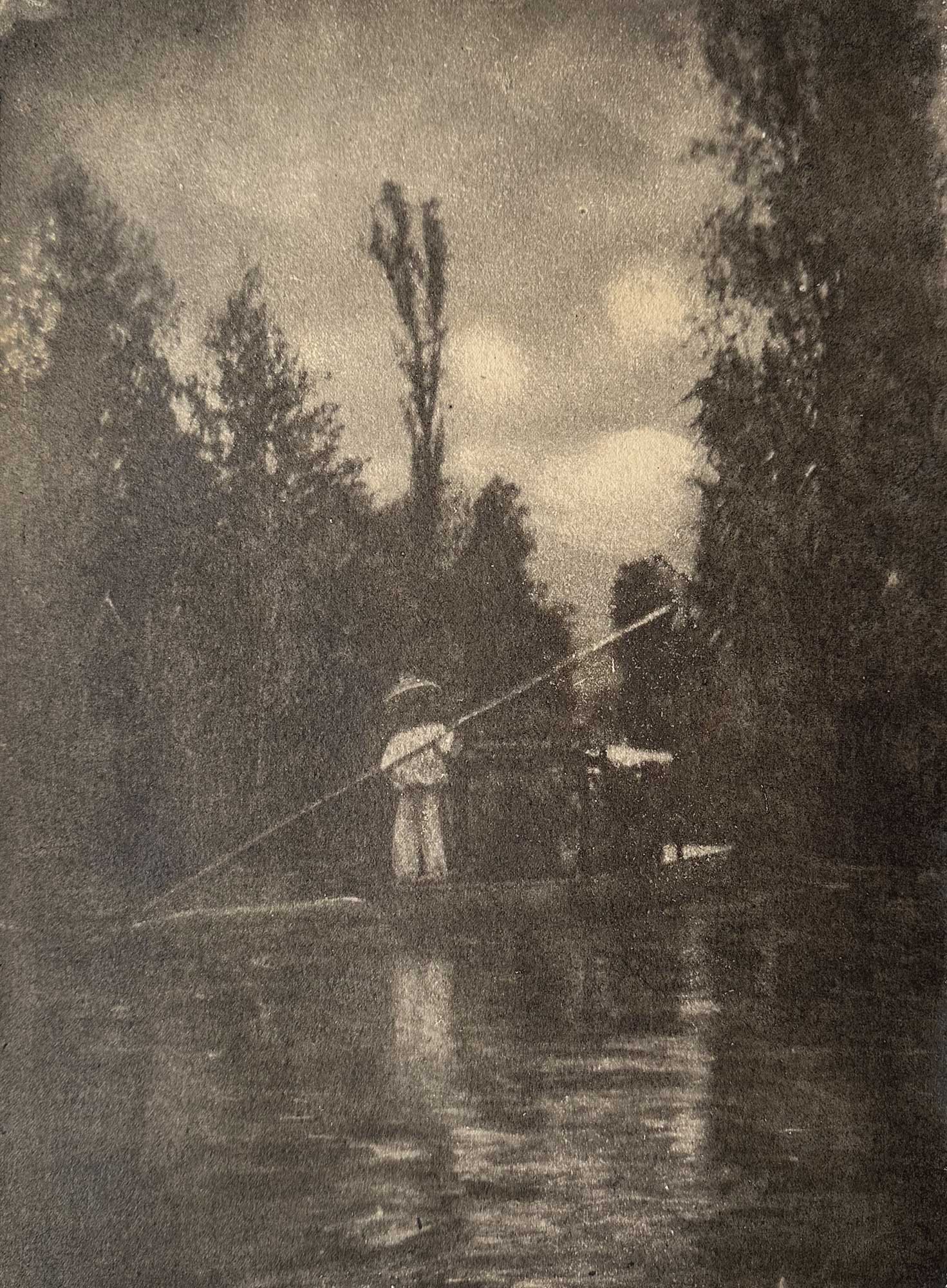 Using a Pole to Navigate a Mexican Waterway